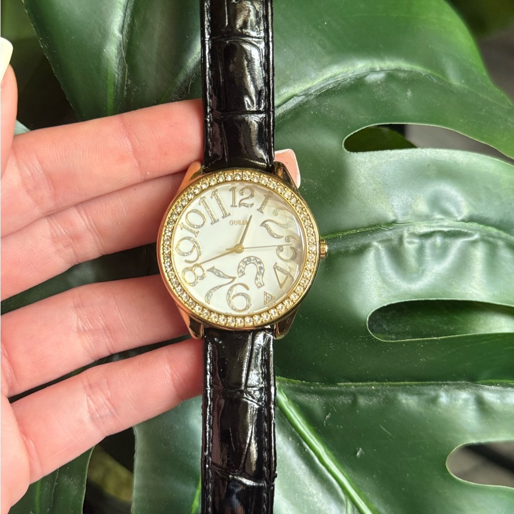 Guess Gold and Black Women's Watch